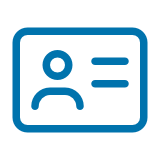 Get a Card quick link blue icon