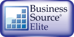 Business Source Elite blue border light blue background and four columns of blocks