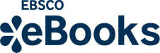White background and navy text that reads "EBSCO eBooks"