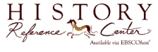History Reference Center brown text logo with a horse