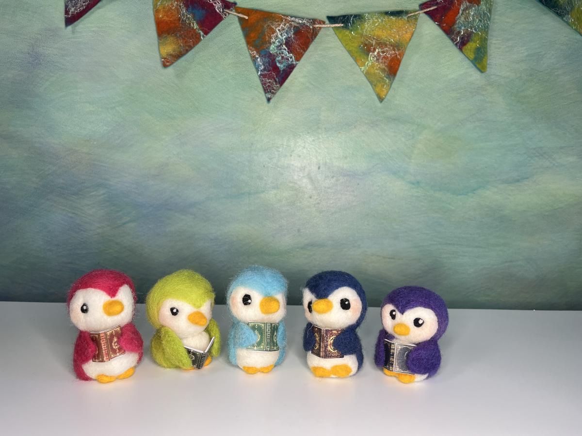 Felted Book Birdies